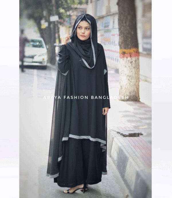 hooded cape abaya