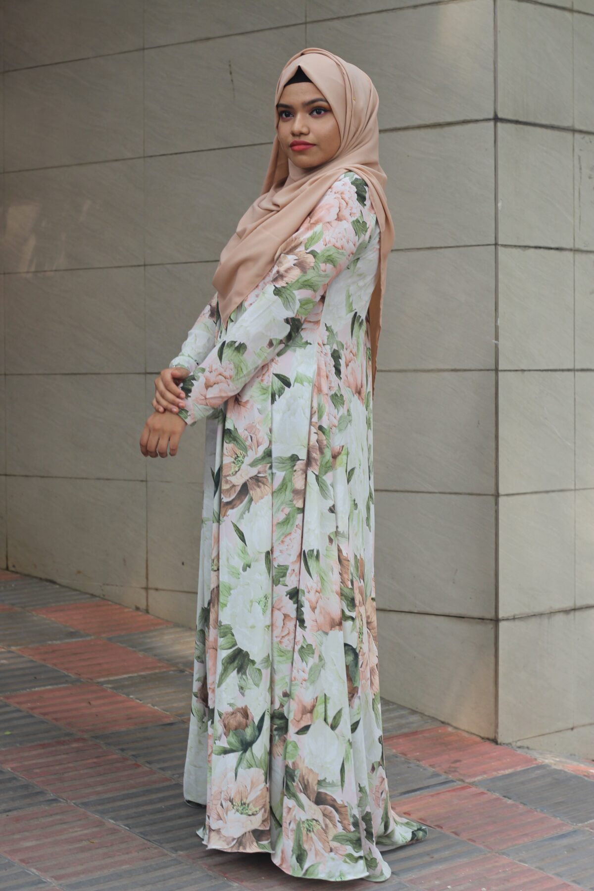 Peony Flared Abaya - Image 2