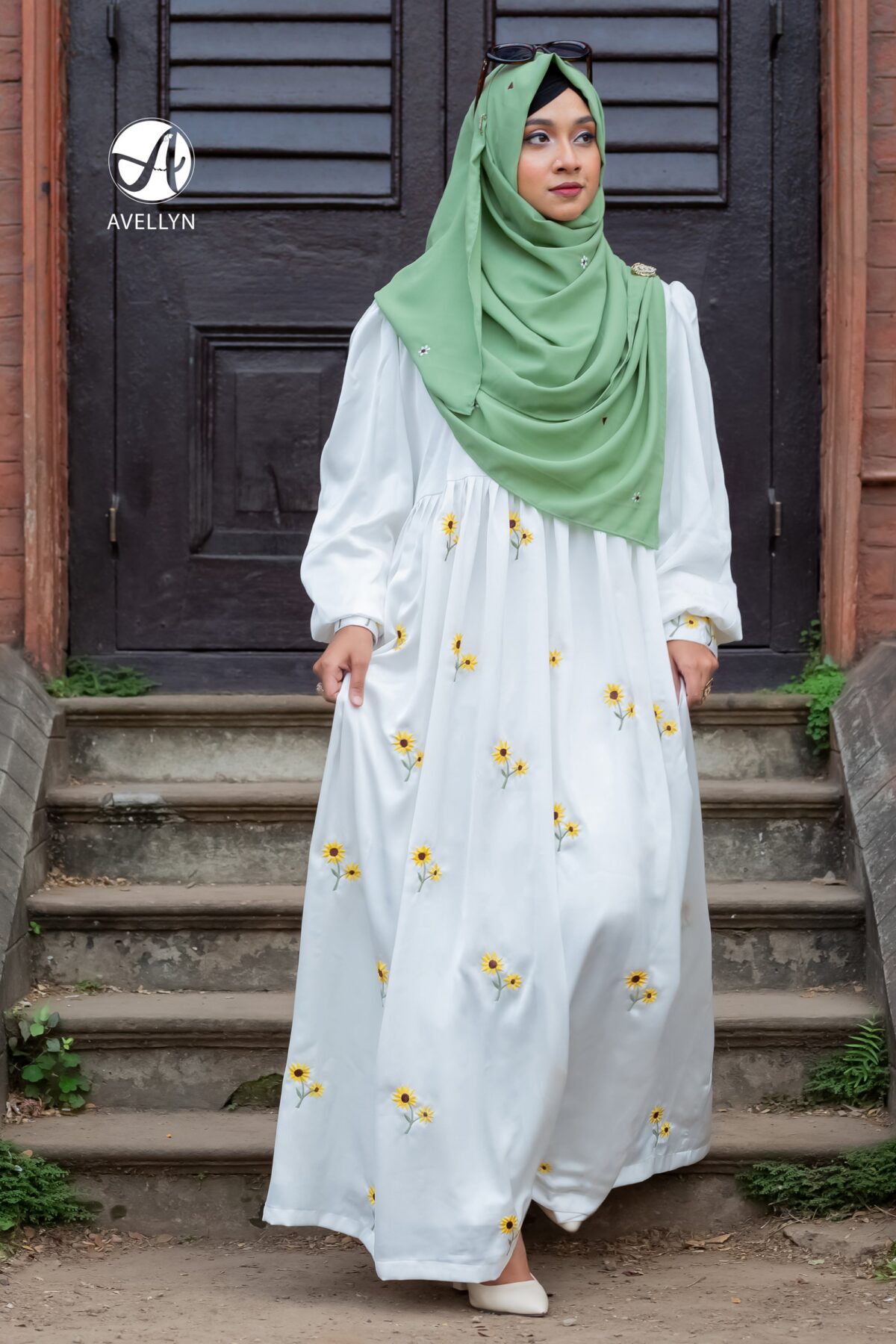 Sunflower Silk Abaya