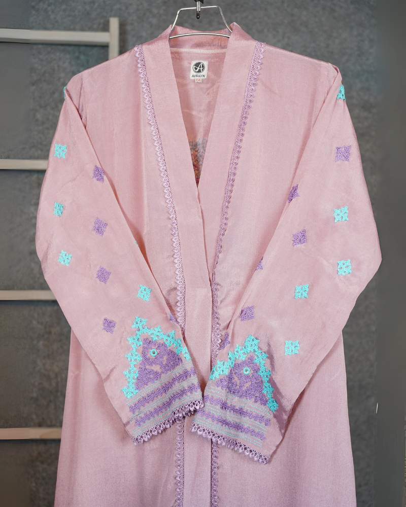 Artisan Grace Abaya Gujaratai Hand Embroidery