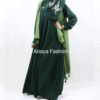 [:en]casual flared abaya bottle green[:]