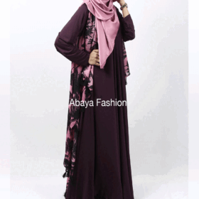 [:en]casual flared abaya eggplant[:]