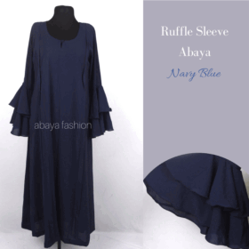 ruffle sleeve abaya