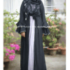 ruffle sleeve abaya