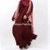 [:en]casual flared abaya maroon[:]