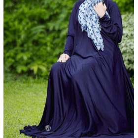 [:en]casual flared abaya navy[:]