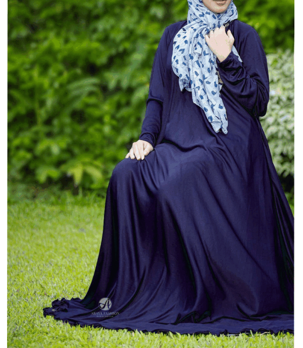 [:en]casual flared abaya navy[:]