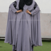 Velvet Floral Cape Abaya