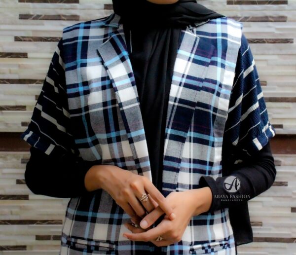 Flannel Vest Blue - Image 3