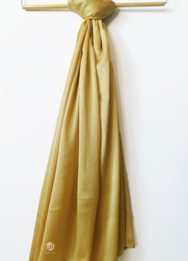 golden silk hijab