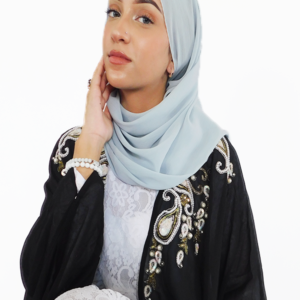 baby blue chiffon hijab