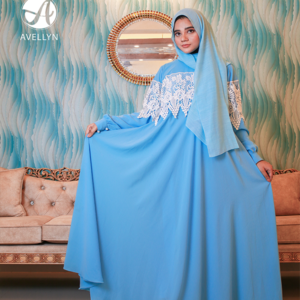 sky blue abaya