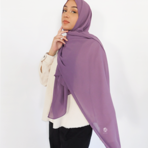 chiffon hijab lavender