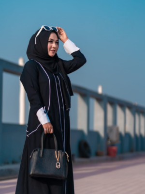 black workwear abaya