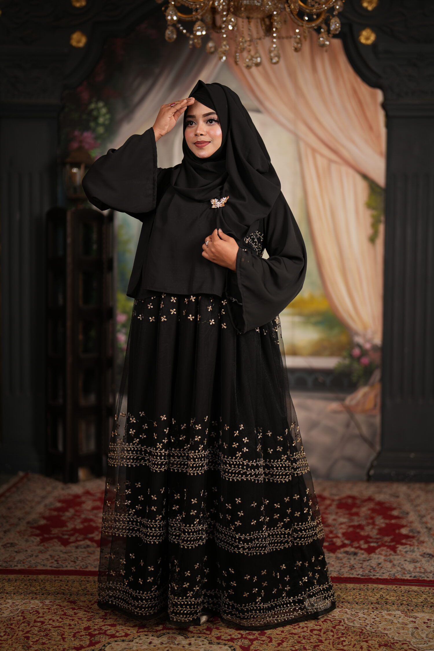 Abaya, Black Abaya, Burkha, Khimar, Avellyn,