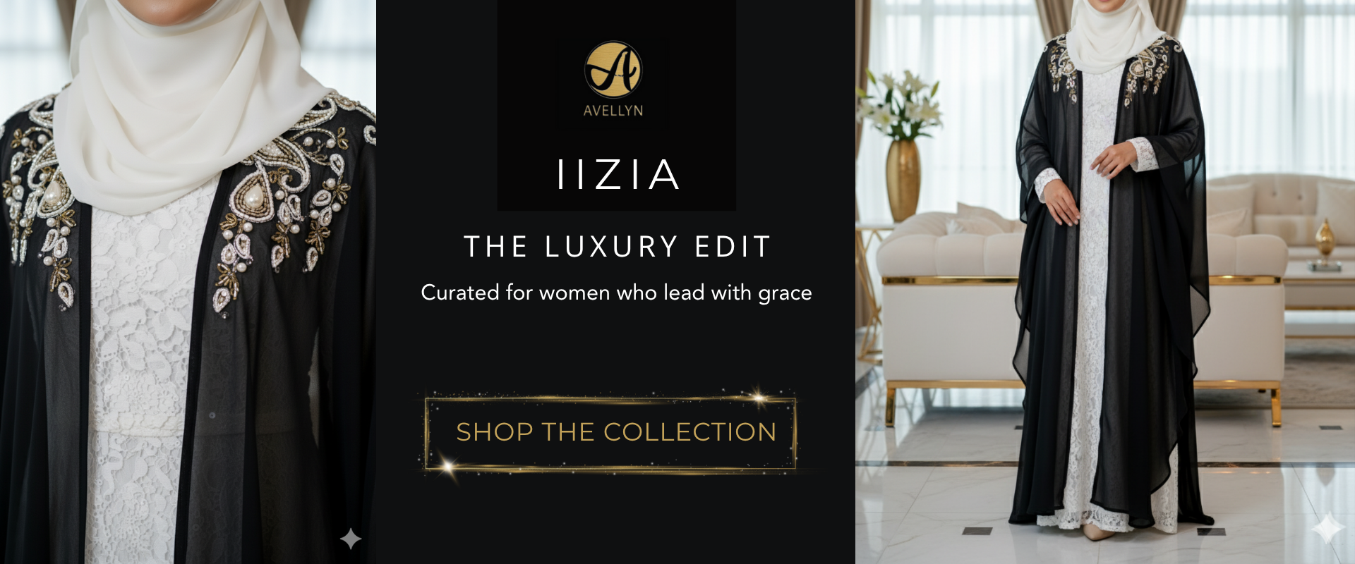 luxury designer abaya